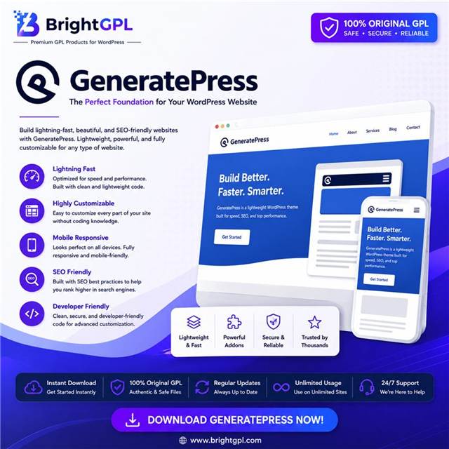 GeneratePress Premium GPL Download product image
