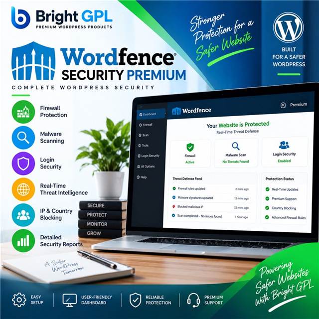 Wordfence Security Premium WordPress security plugin by Bright GPL