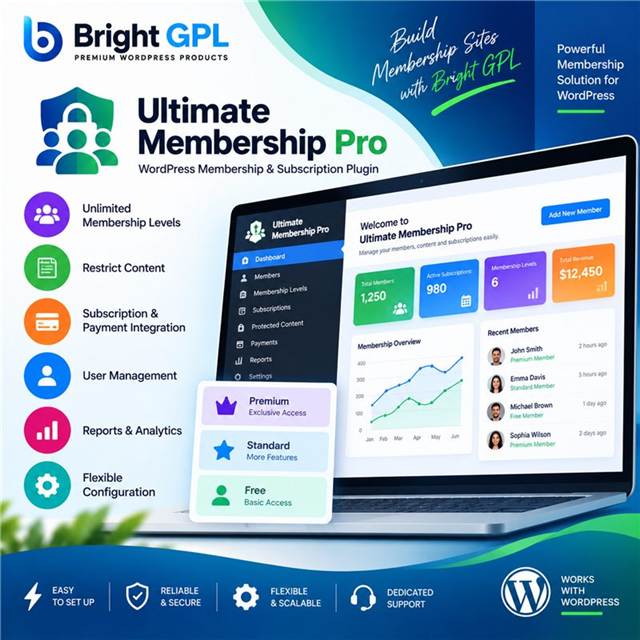 Ultimate Membership Pro WordPress membership plugin by Bright GPL